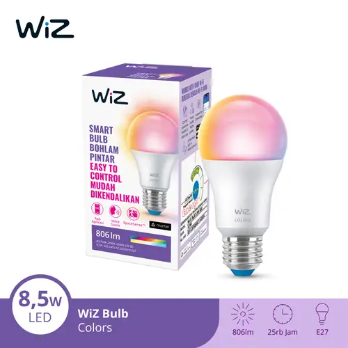 PHILIPS SMART BULB RGB WIZ 8,5W WI-FIBLE60WA60RGB