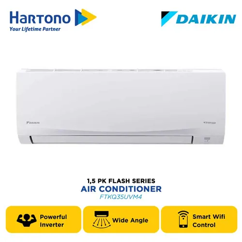 DAIKIN 1.5 PK AC SPLIT AIR CONDITIONER INVERTER FLASH FTKQ35UVM4