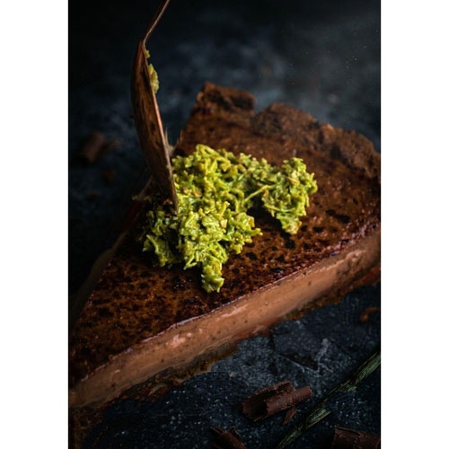 Chocolate Kunafa Cheese Tart