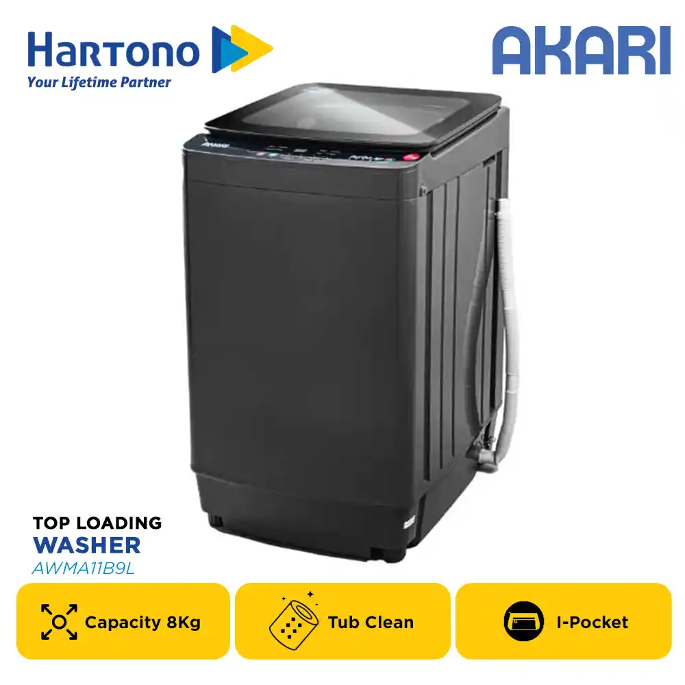 AKARI MESIN CUCI 1 TABUNG TOP LOAD WASHER AWMA11B9L