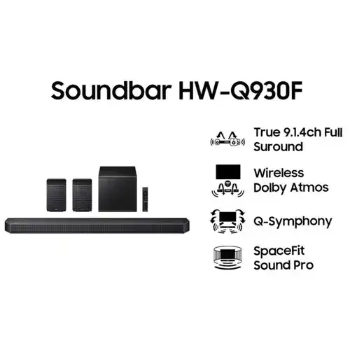 SAMSUNG Q-SERIES SOUNDBAR 9.1.4ch SUBWOOFER & REAR SPEAKER HW-Q930F/XD