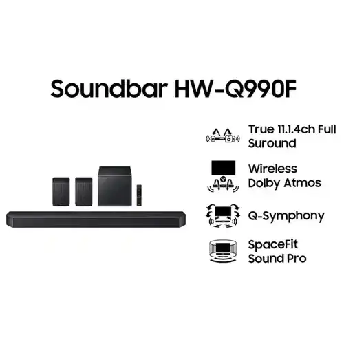 SAMSUNG Q-SERIES SOUNDBAR 11.1.4 CH HW-Q990F/XD