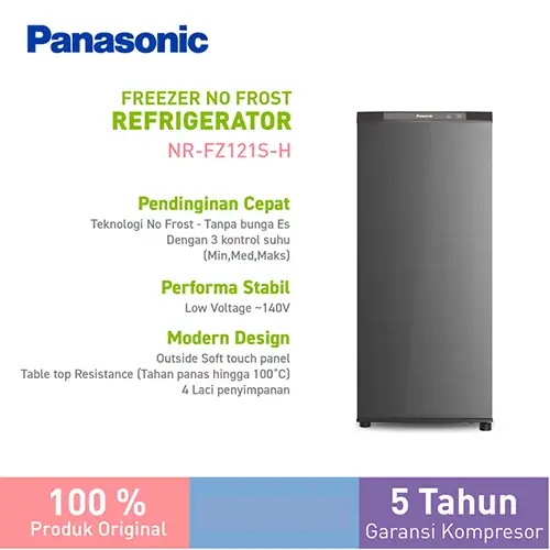 PANASONIC FREEZER STANDING UPRIGHT FREEZER NRFZ121SH