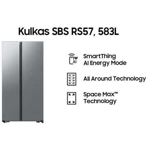 SAMSUNG KULKAS SIDE BY SIDE REFRIGERATOR RS57DG4000M9SE