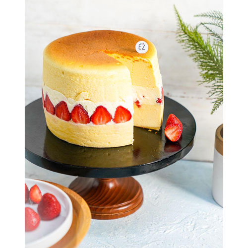 Strawberry Cheese Japanese Steam Cake