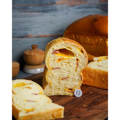 Ham & Cheese Sourdough Shokupan Loaf