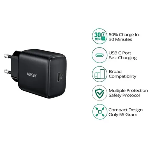 AUKEY MULTI CHARGER TYPE C 20W AKPA-R1BK