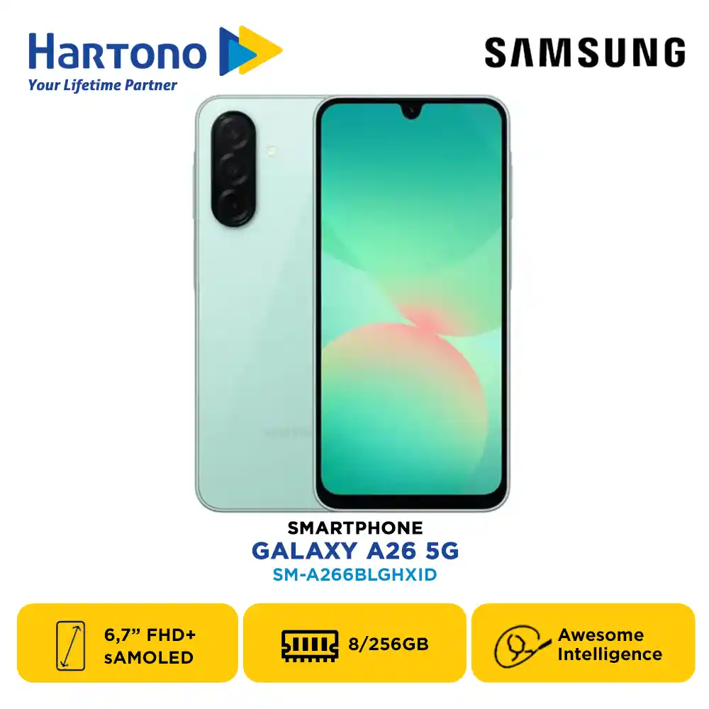 SAMSUNG ANDROID A26 5G 8/265GB LIGHT GREEN SM-A266BLGHXID