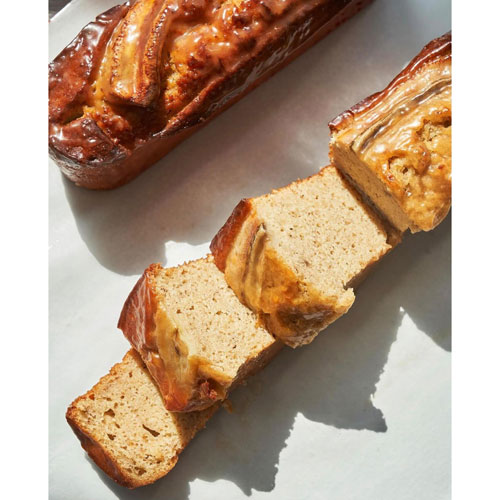 Banana Lemon Pound Cake with Salted Cake