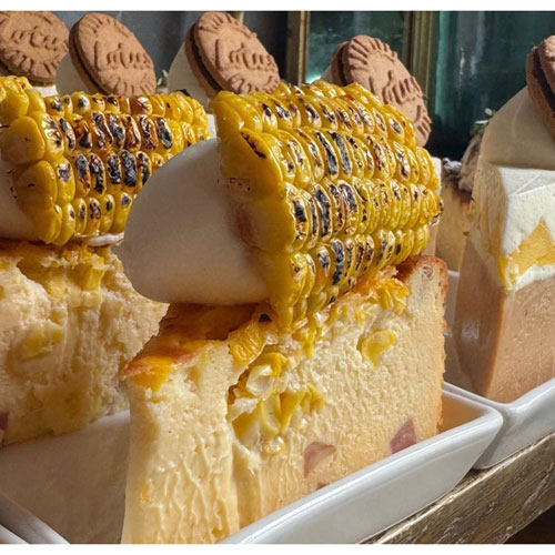 Grill Sweet Corn Cheesecake