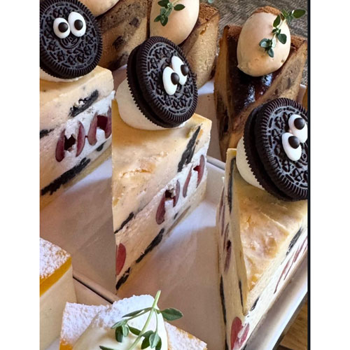 Cherry & Cookies n Cream Cheesecake