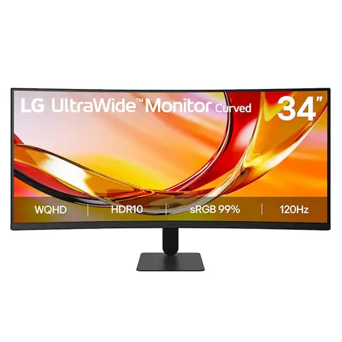 LG 34 INCH ULTRA WIDE WQHD CURVED MONITOR 34U601B-B_G3