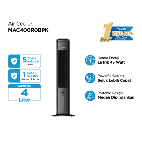 MIDEA TOWER AIR COOLER 4 L MAC400R0BPK