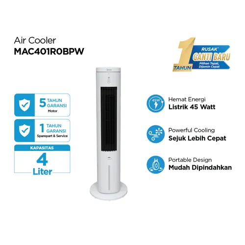 MIDEA TOWER AIR COOLER MAC401R0BPW