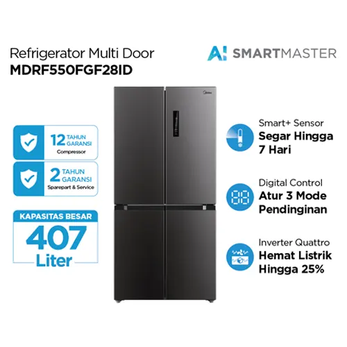 MIDEA KULKAS MULTIDOOR REFRIGERATOR MDRF550FGF28ID