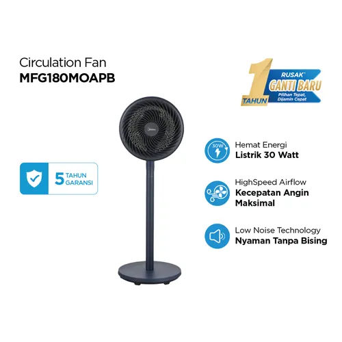 MIDEA KIPAS SIRKULASI CIRCULATION FAN MFG180M0APB