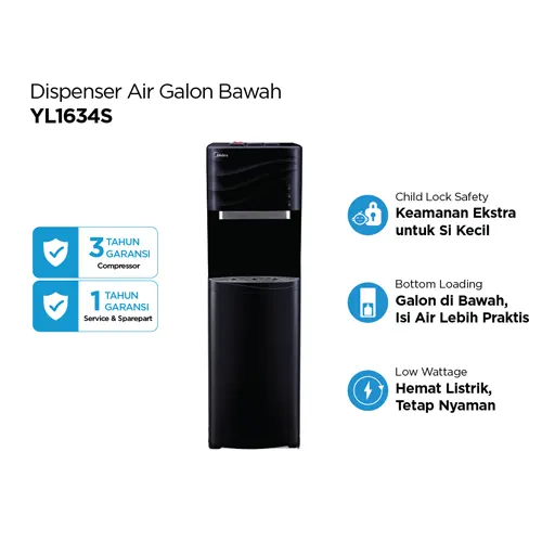 MIDEA DISPENSER AIR BERDIRI STANDING DISPENSER YL-1634S