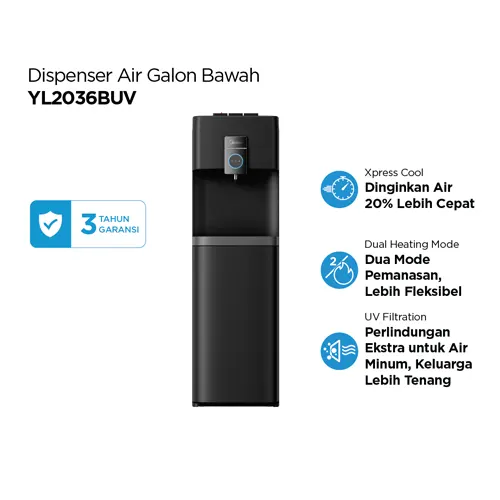 MIDEA DISPENSER AIR BERDIRI STANDING DISPENSER YL2036BUV
