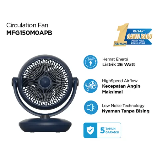 MIDEA KIPAS ANGIN MEJA CIRCULATION FAN 6" MFG150M0APB