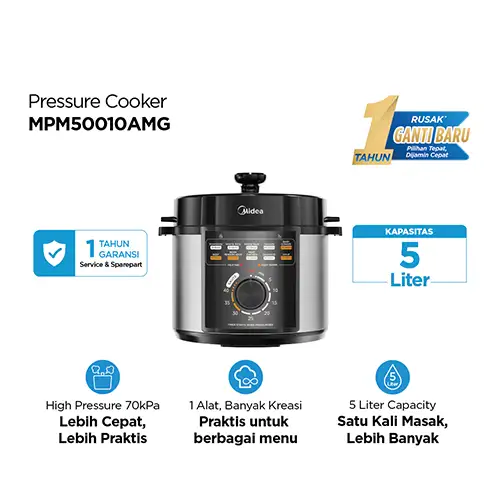 MIDEA PRESSURE COOKER MPM50010AMG