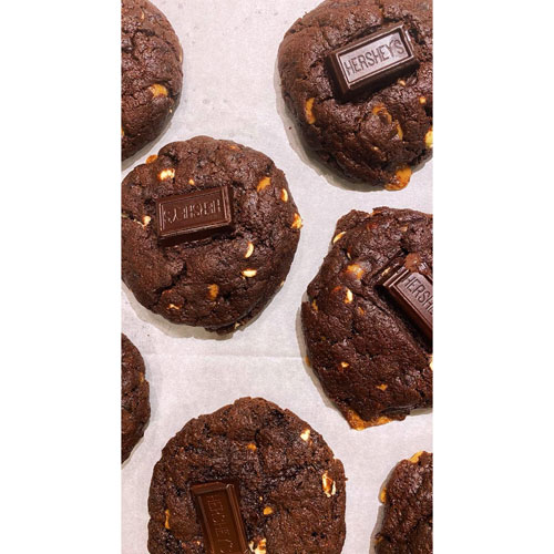 Black & White Coffee Toffee Cookies