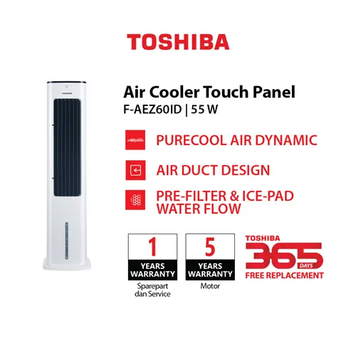 TOSHIBA TOWER PENDINGIN UDARA AIR COOLER F-AEZ60ID