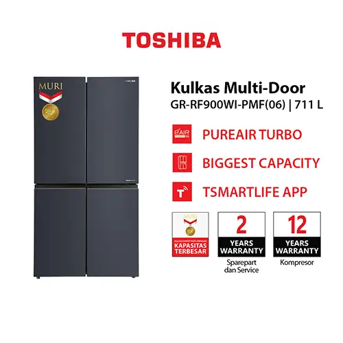 TOSHIBA KULKAS MULTIDOOR REFRIGERATOR GR-RF900WI-PMF(06)