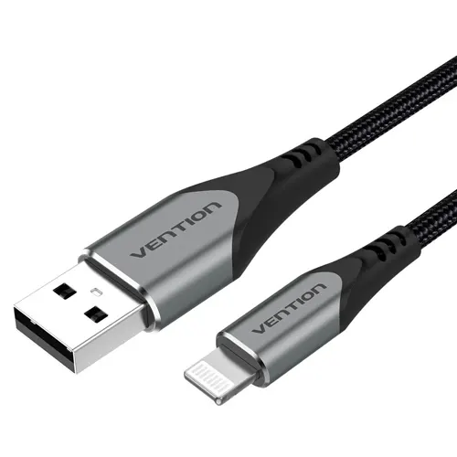 VENTION KABEL DATA/DATA CABLE USB TO LIGHTNING 1M GREY LABHF