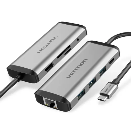 VENTION MULTIPORT 9 IN 1 USB-C DOCKING STATION THAHB