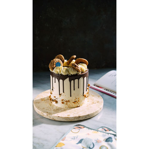 Vanilla Chocolate Cookie Dough Cake