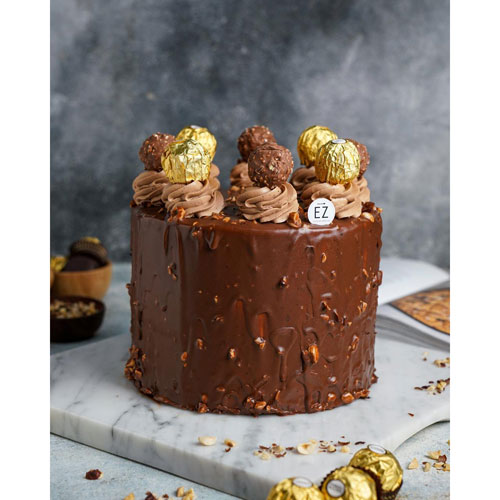 Ferero Hazelnut Choco Honey Cake
