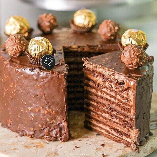 Ferero Hazelnut Choco Honey Cake