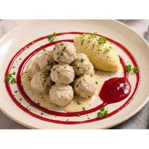 Chicken Swedish Ball with Creamy Sauce