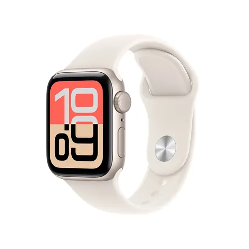 Apple Smart Watch SE 3 40mm Starlight Aluminium Case With Starlight Sport Band - M/L MEH54ID/A_G