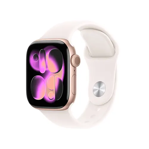 Apple Smart Watch Series 11 42mm Rose Gold Aluminium Case with Light Blush Sport Band - S/M MEU04ID/A_G