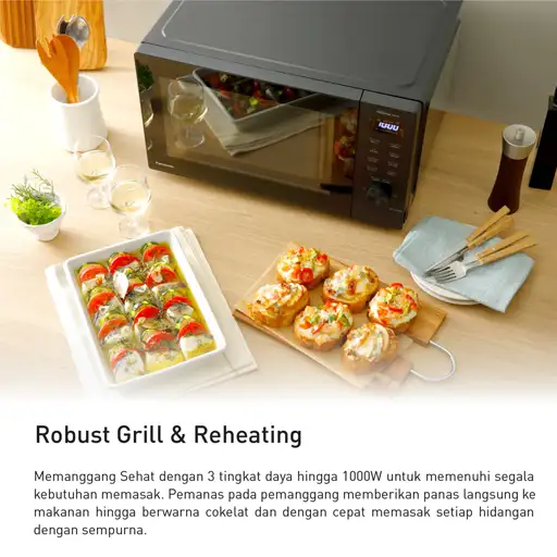PANASONIC COUNTERTOP MICROWAVE GRILL NN-GD35QBTTE