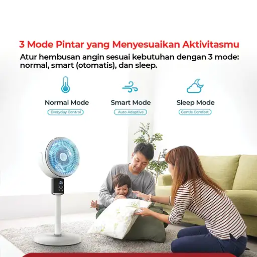 POLYTRON KIPAS ANGIN BERDIRI STAND FAN PFC101W