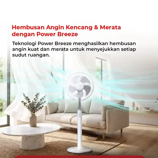 POLYTRON KIPAS ANGIN BERDIRI STAND FAN PFN161W