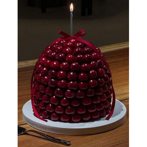 Cherry Layali Dome Cake