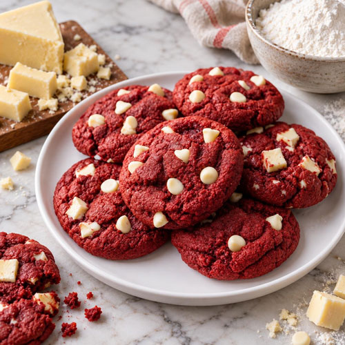 Red Velvet Cheese Cookies