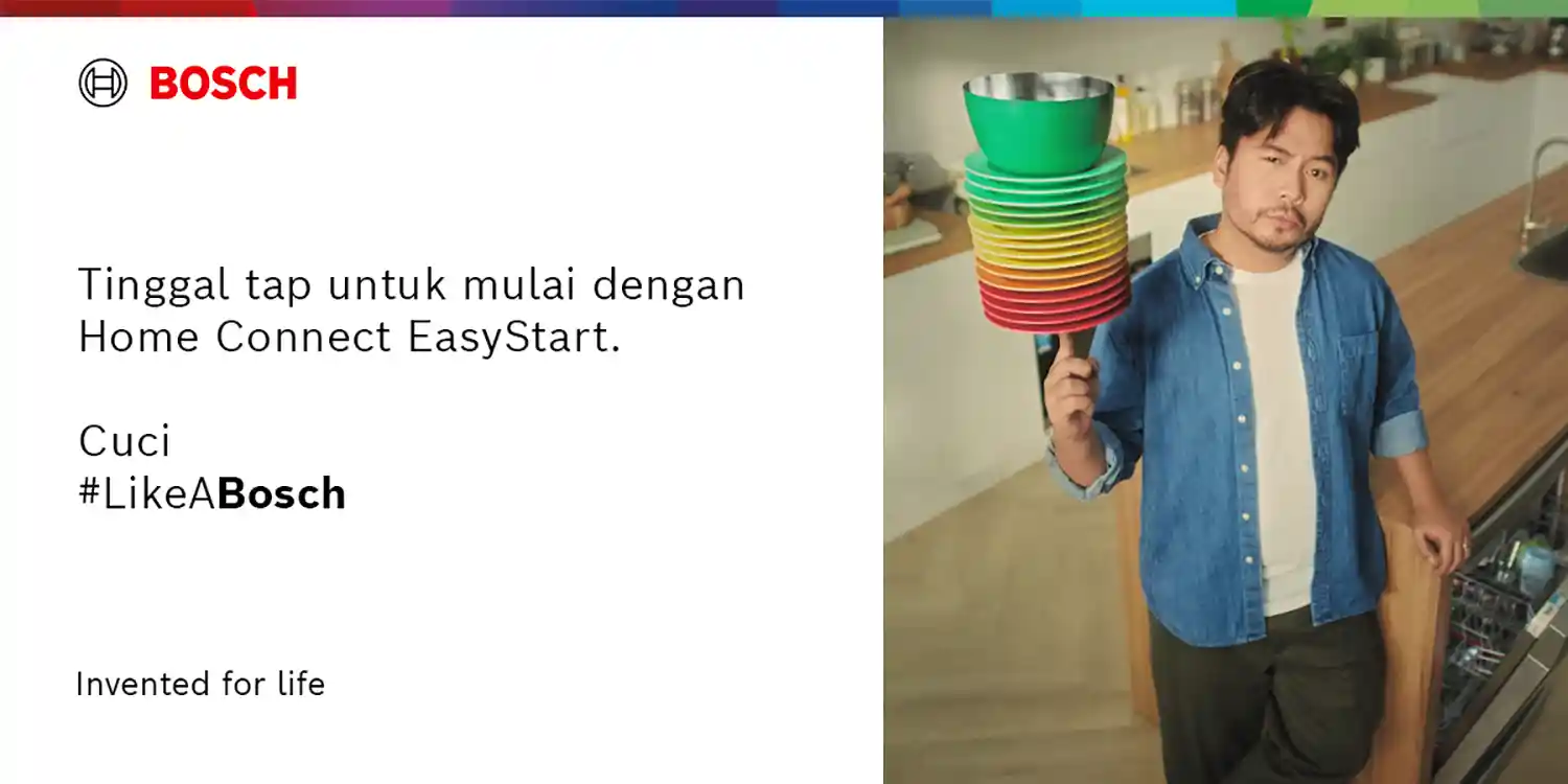 BOSCH Dishwasher - Home Connect Easy Start Cuci #LikeABosch