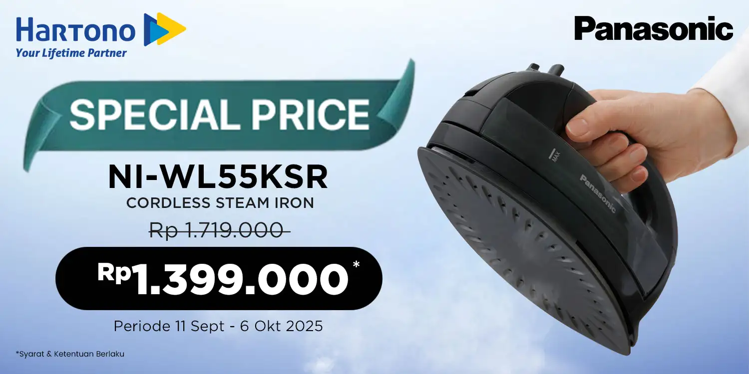 Panasonic Cordless Steam Iron NI-WL55KSR