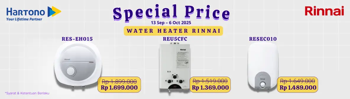 Rinnai Water Heater Special Discount!