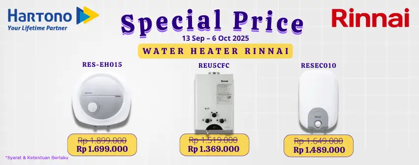Rinnai Water Heater Special Discount!