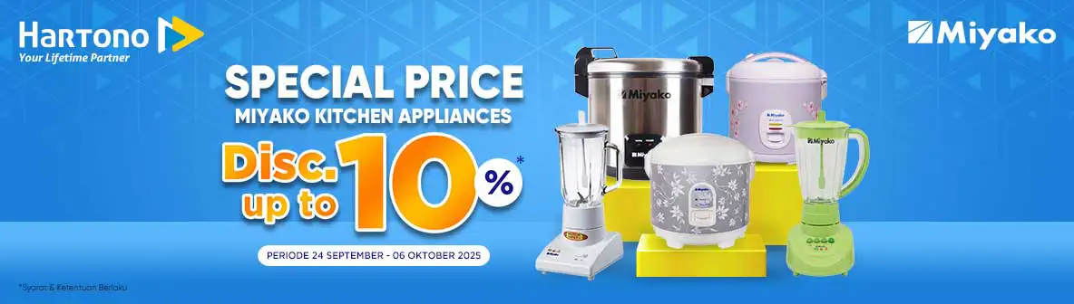 Miyako Diskon s.d 10%