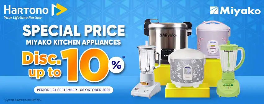 Miyako Diskon s.d 10%