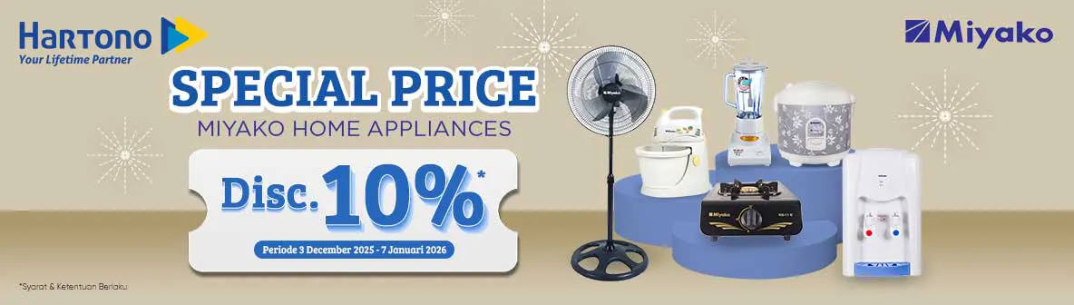 Miyako Diskon s.d 10%