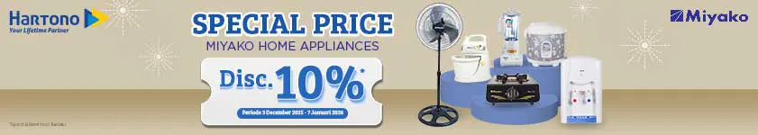 Miyako Diskon s.d 10%