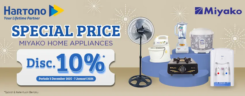Miyako Diskon s.d 10%