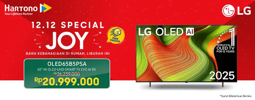65 Inci LG OLED AI B5 4K Smart TV